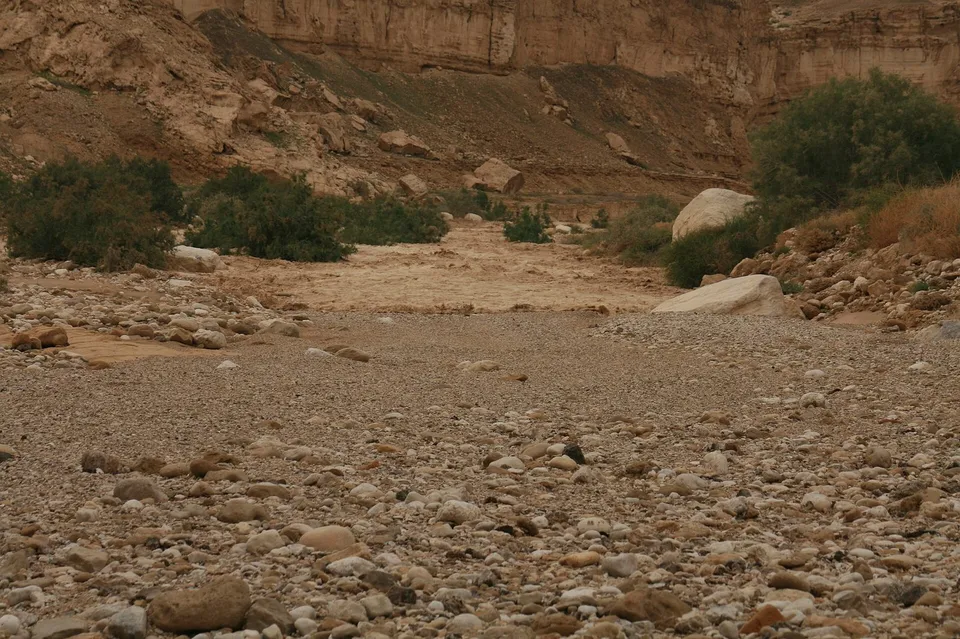 שיטפון בנחל צין. צילום ארכיון